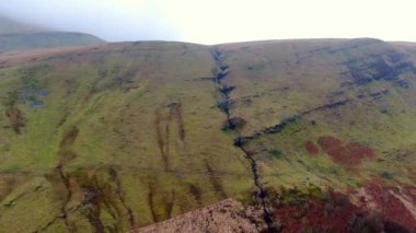 Brecon Beacons National Park in Wales - aerial view