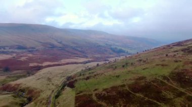 Galler 'deki Brecon Beacons Ulusal Parkı - hava görüntüsü