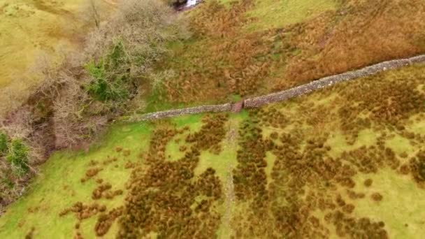 Brecon Beacons National Park Wales Luftaufnahmen — Stockvideo