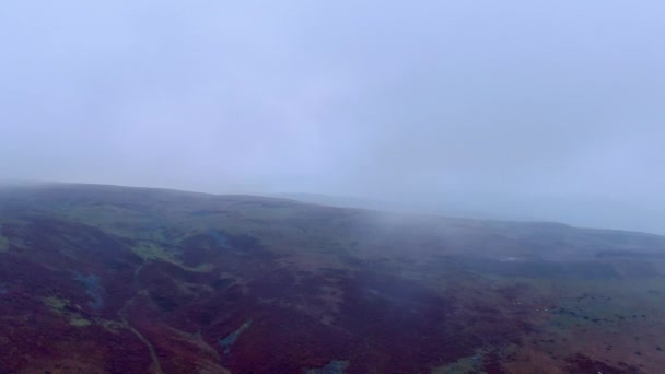 Brecon Beacons National Park in Wales - aerial view — Stok video