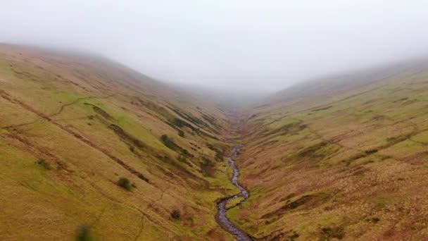 Brecon Beacons National Park Wales Flygbilder — Stockvideo