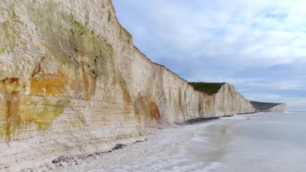 Beautiful English South Coast Drone Footage — Stock Video