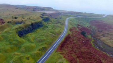 Galler 'deki Brecon Beacons Ulusal Parkı - hava görüntüsü