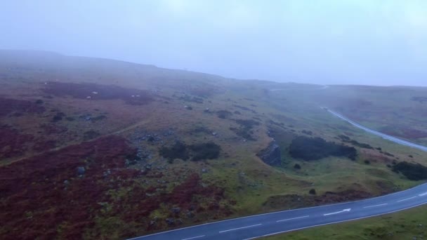 Brecon Beacons National Park Wales Aerial View Footage — Stock Video