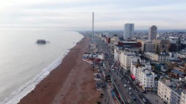 İngiltere 'deki Brighton İskelesi - hava görüntüsü