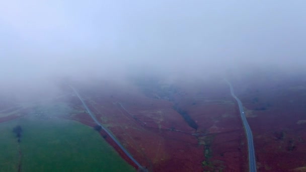 Brecon Beacons National Park Wales Aerial View Footage — Stock Video