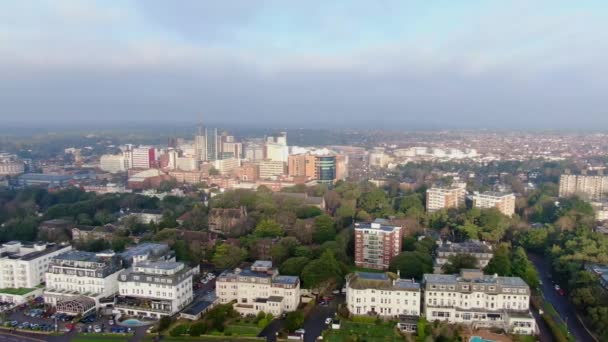 Ville Bournemouth Angleterre Séquences Aériennes — Video