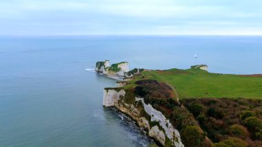 İngiltere 'deki Yaşlı Harry Rocks - hava manzaralı