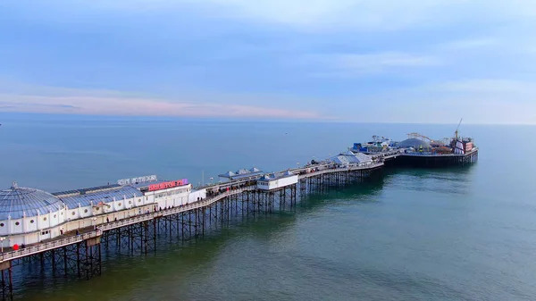 Brighton Pier i England - flygbild — Stockfoto