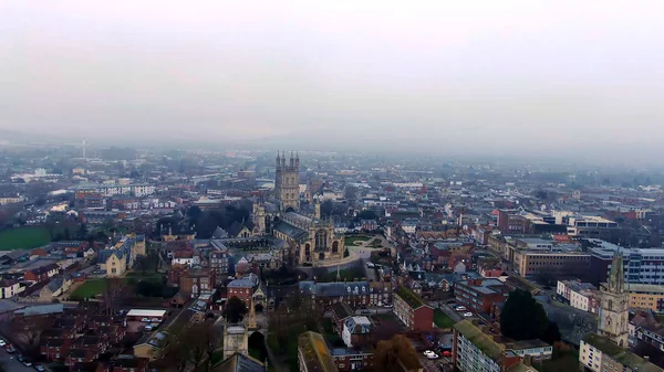 Stadt Oxford Und Christ Church Universität Luftbild Luftbild — Stockfoto