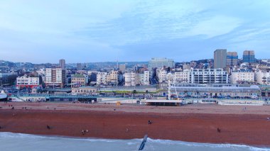 İngiltere 'deki Brighton İskelesi - hava manzaralı