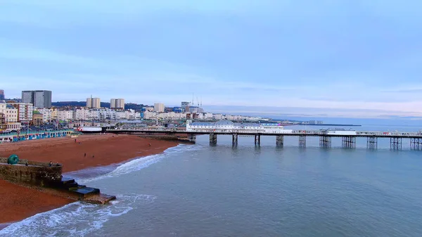 İngiltere 'deki Brighton İskelesi - hava manzaralı — Stok fotoğraf