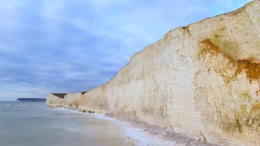 White cliffs at the English coast - aerial view