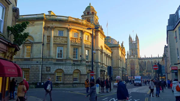 Paysages urbains de Bath Angleterre - BATH, ANGLETERRE - 30 DÉCEMBRE 2019 — Photo