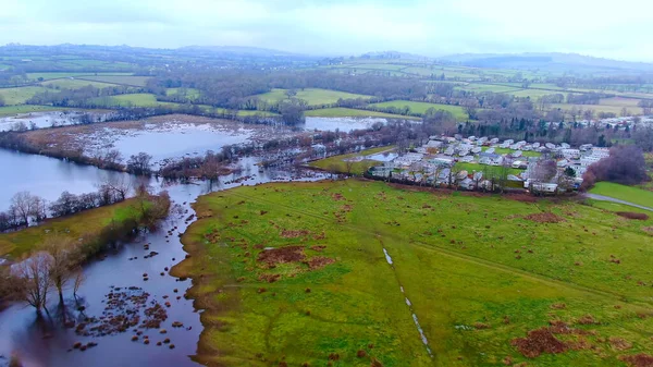 Brecon Beacons National Park no País de Gales - vista aérea — Fotografia de Stock