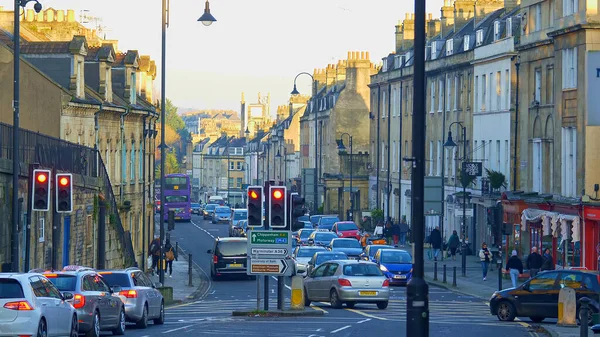 Paesaggi urbani di Bath England - BAGNO, INGHILTERRA - 30 DICEMBRE 2019 — Foto Stock