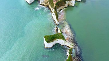 İngiltere 'deki Yaşlı Harry Rocks - hava manzaralı