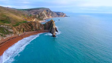Amazing Durdle Door at the Jurassic Coast of England - view from above