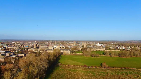 Stadt Oxford von oben - erstaunliche Luftaufnahme — Stockfoto