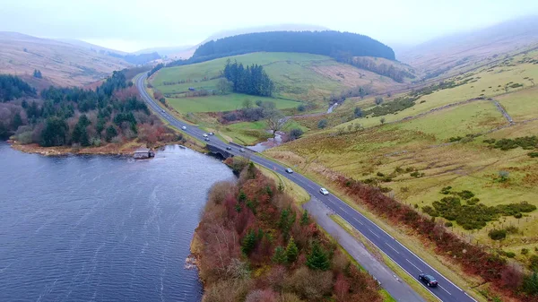 Parque Nacional Brecon Beacons en Gales - vista aérea — Foto de Stock