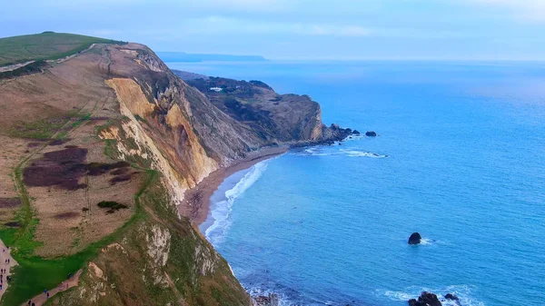 The beautiful English South Coast from above - drone footage — Stock Photo, Image