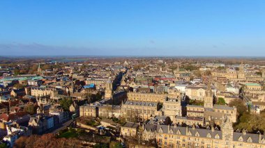 Oxford 'daki Christ Church Üniversitesi - yukarıdan bakıldığında - Brighton, İngiltere, 29 Aralık 2019