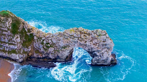 Yukarıdan güzel İngiliz Güney Sahili - İHA görüntüleri — Stok fotoğraf