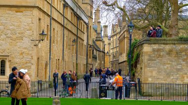 Oxford İngiltere 'deki Bodleian Kütüphanesi - Oxford, Birleşik Krallık - 3 Ocak 2020
