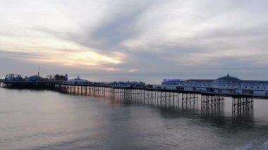 Brighton İskelesi - hava manzaralı - Brighton, İngiltere, 29 Aralık 2019