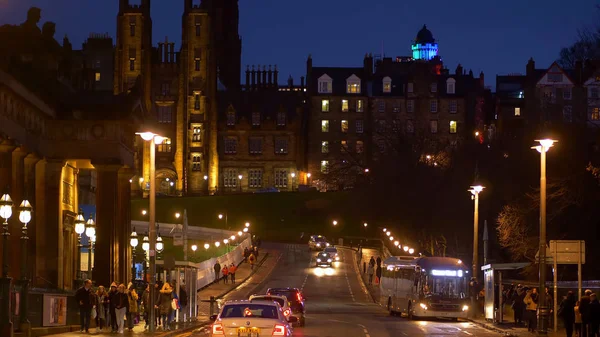 Cityscapes of Edinburgh Scotland - EDINBURGH, SCOTLAND - JANUARY 10, 2020 — Stok fotoğraf