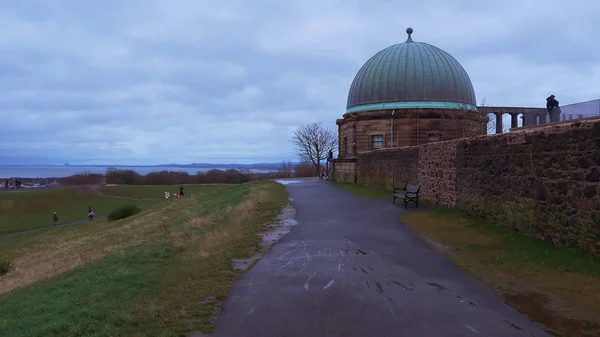 Observatory at Calton Hill in Edinburgh - EDINBURGH, SCOTLAND - JANUARY 10, 2020 — Stock Photo, Image