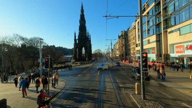 Waverly İstasyonu - Edinburgh 'daki ana tren istasyonu - Edinburgh, İskoçya - 10 Ocak 2020