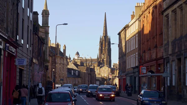 Cityscapes of Edinburgh Scotland - EDINBURGH, SCOTLAND - JANUARY 10, 2020 — ストック写真