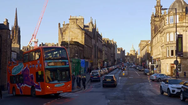 Paesaggi urbani di Edimburgo Scozia - EDINBURGH, SCOTLAND - 10 GENNAIO 2020 — Foto Stock