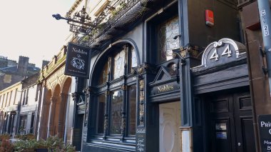 Edinburgh 'daki Nobles Cafe Bar ve Restoranı - Edinburgh, İskoçya - 10 Ocak 2020