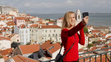 The hill of Alfama in the historic district of Lisbon