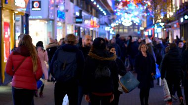 Amazing Carnaby street in London at Christmas time - LONDON, ENGLAND - DECEMBER 11, 2019