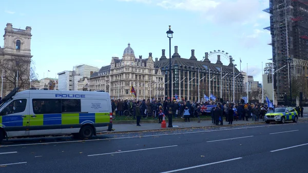 Parliament Square в Лондоне - ЛОНДОН, Англия - ДЕКАБРЬ 10, 2019 — стоковое фото