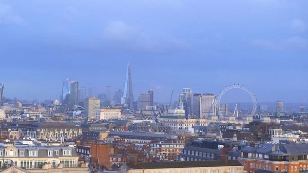伦敦上空的空中景观 — 图库照片