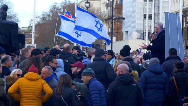 Protesto Racista Marcha Praça Parlamento Londres Londres Reino Unido Dezembro — Fotografia de Stock