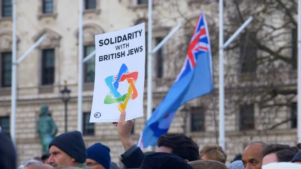 Антирасистский Митинг Британских Евреев Лондоне Лондон Объединенный Кингдом Декабря 2019 — стоковое фото