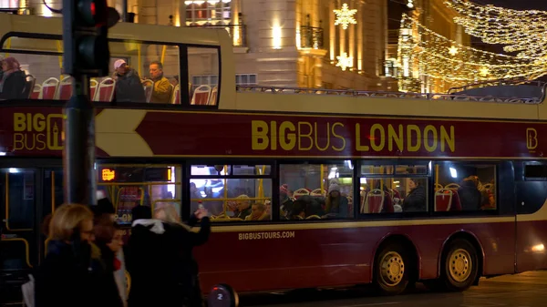 London Sightseeing Bus Tour Londra Regno Unito Dicembre 2019 — Foto Stock