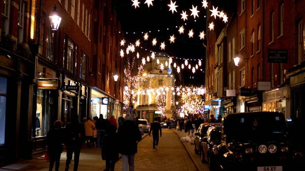 Vánoční Dekorace Seven Dials Londýně Londýn Velká Británie Prosince 2019 — Stock fotografie