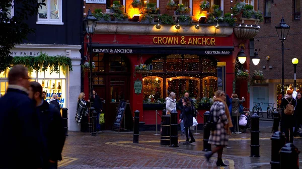 Crown Anchor Pub London London Egyesült Királyság 2019 December — Stock Fotó