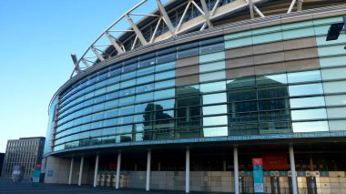 Modern mimari Wembley Stadyumu Londra - Londra, Birleşik Krallık - 10 Aralık 2019