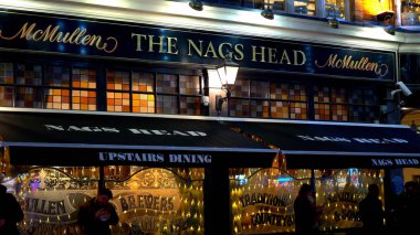 Londra 'daki Nags Head İrlanda Barı - Londra, İngiltere - 10 Aralık 2019