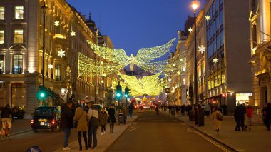 Londra Piccadilly Sirki Noel zamanı - Londra, İngiltere - 10 Aralık 2019