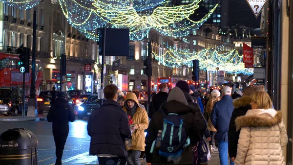 London Great City Christmas Shopping London United Kingdom December 2019 — Stock Photo, Image