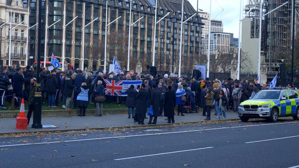 Митинг Против Расизма Парламентской Площади Лондоне Лондон Объединенный Кингдом Декабря — стоковое фото