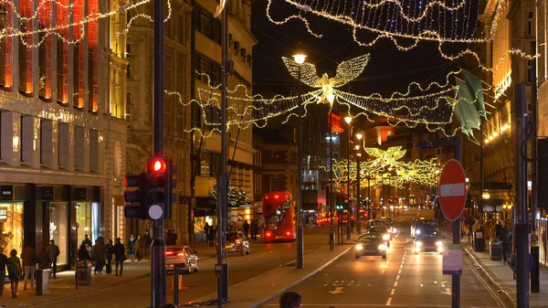 Mooie Piccadilly Londen Met Kerstmis Londen Verenigd Koninkrijk December 2019 — Stockfoto
